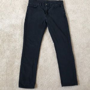 Men’s black skinny jeans-Levi’s 511 34x32